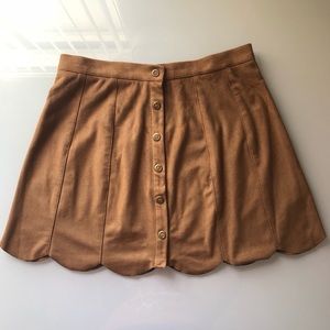 Kendall & Kylie Faux Suede Skirt